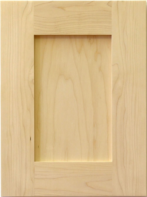 Glencairn Shaker Door with Wide rails and a veneer center panel.